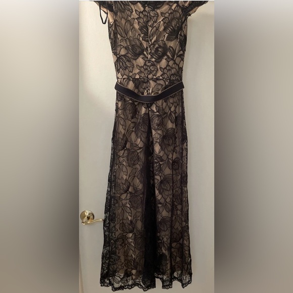 Tadashi Shoji Scalloped Lace Gown sz 2 - Picture 9 of 10